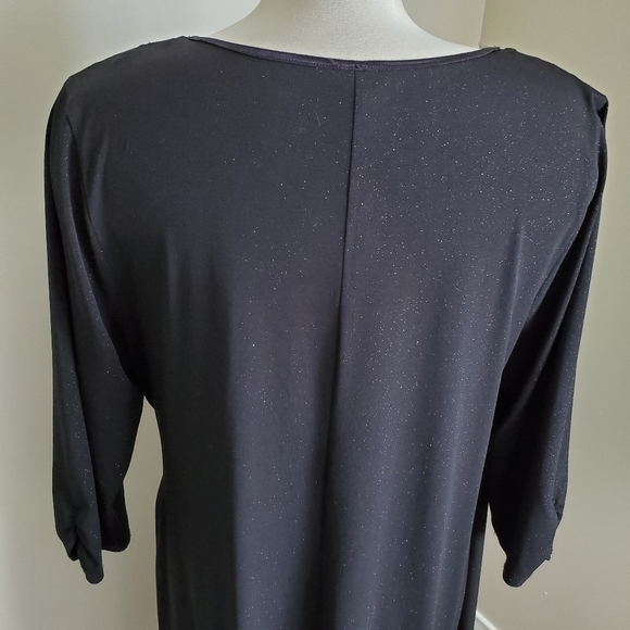 Penningtons V-Neck Trim Wrap Sparkly Dress Size 1X - Picture 7 of 11